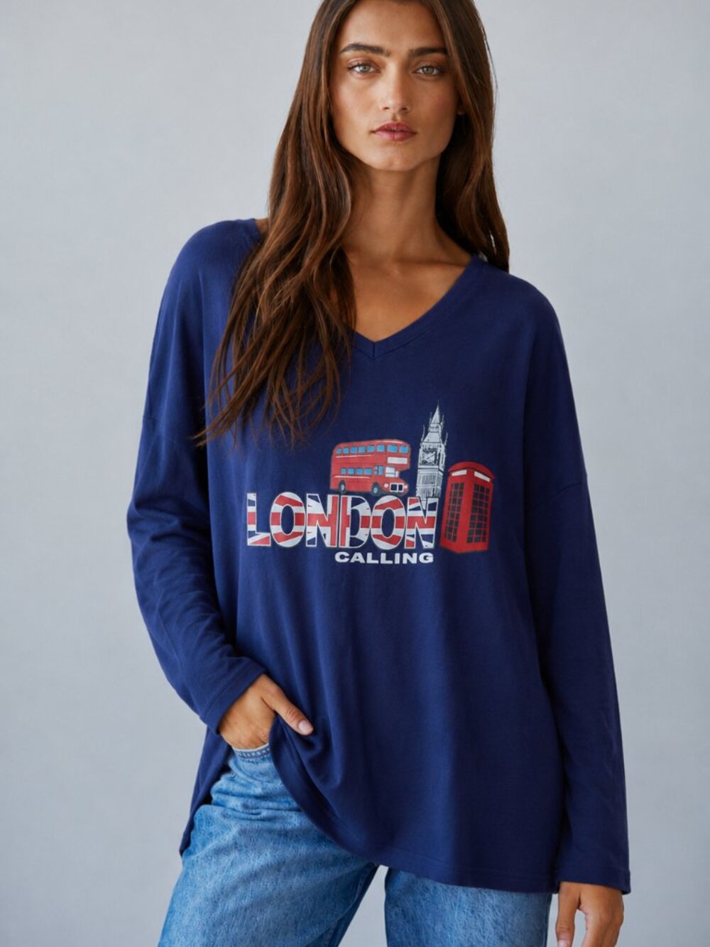 Cotton rich "London Calling" t-shirt